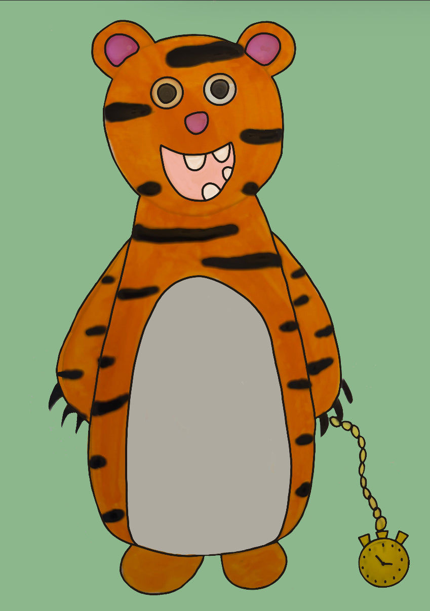 A6 Tango the Tiger print