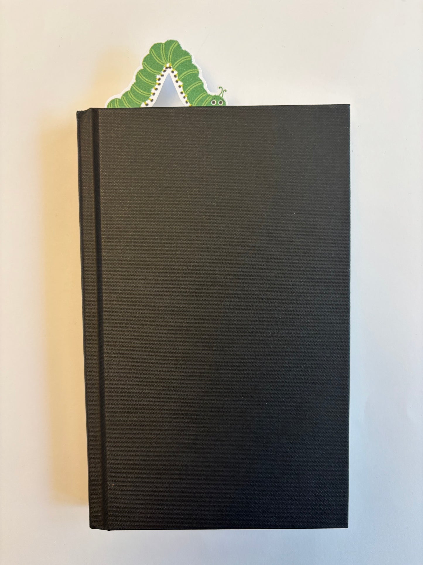 Green caterpillar bookmark