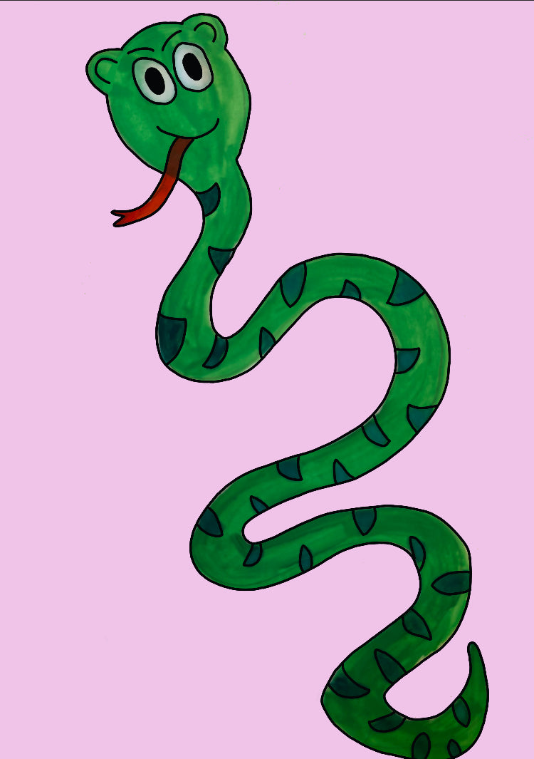 A6 Cedric the Snake print