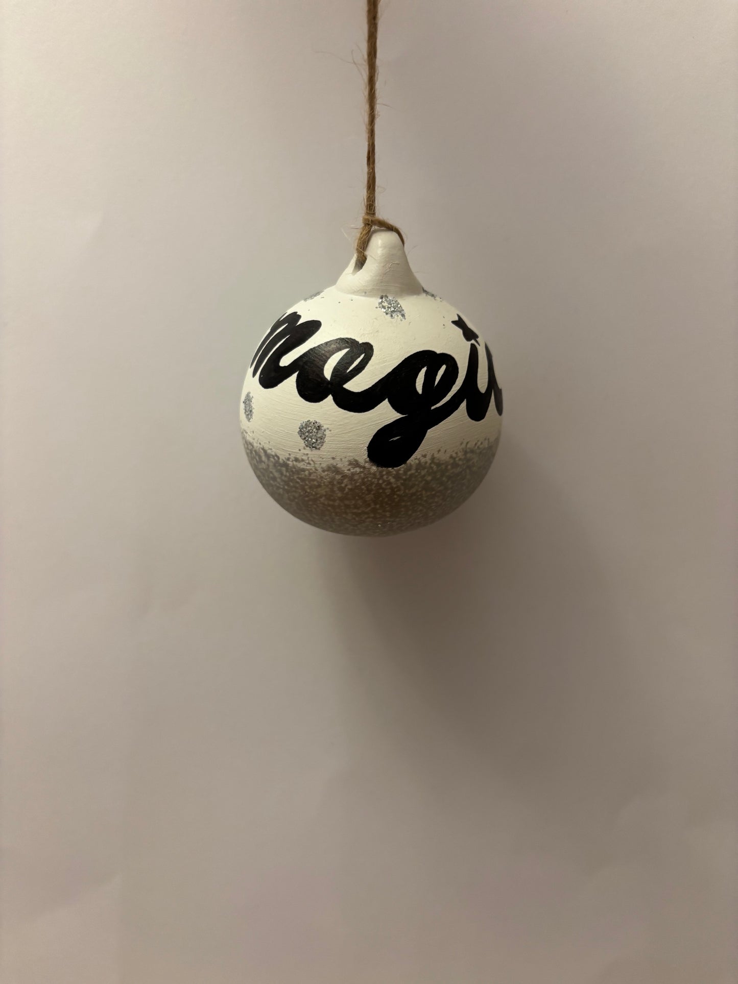 Glitter tree Round Ceramic Bauble