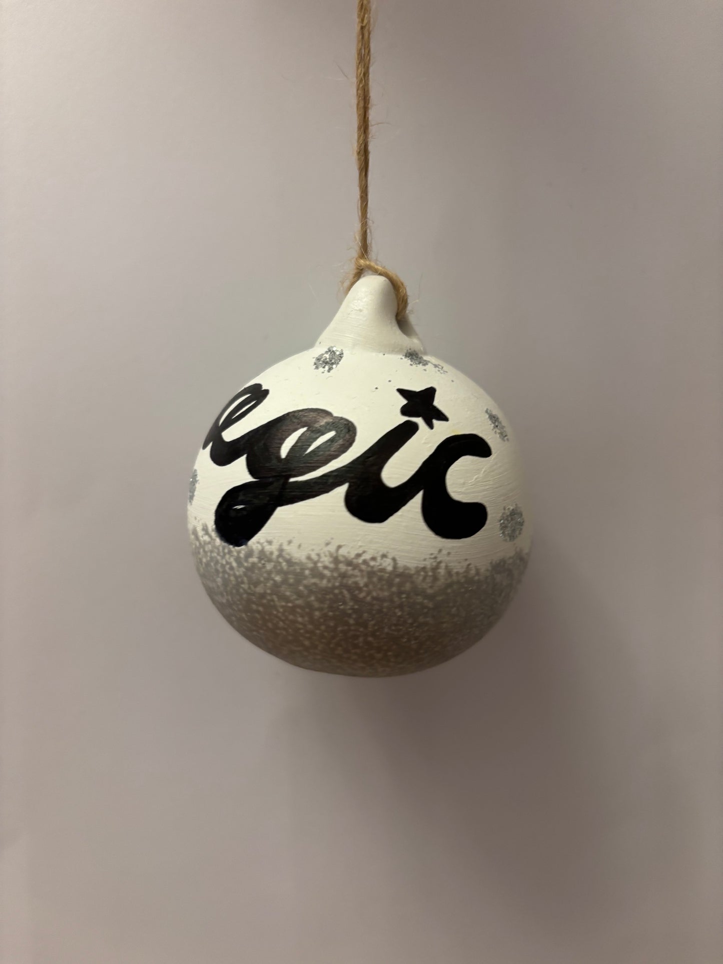 Glitter tree Round Ceramic Bauble