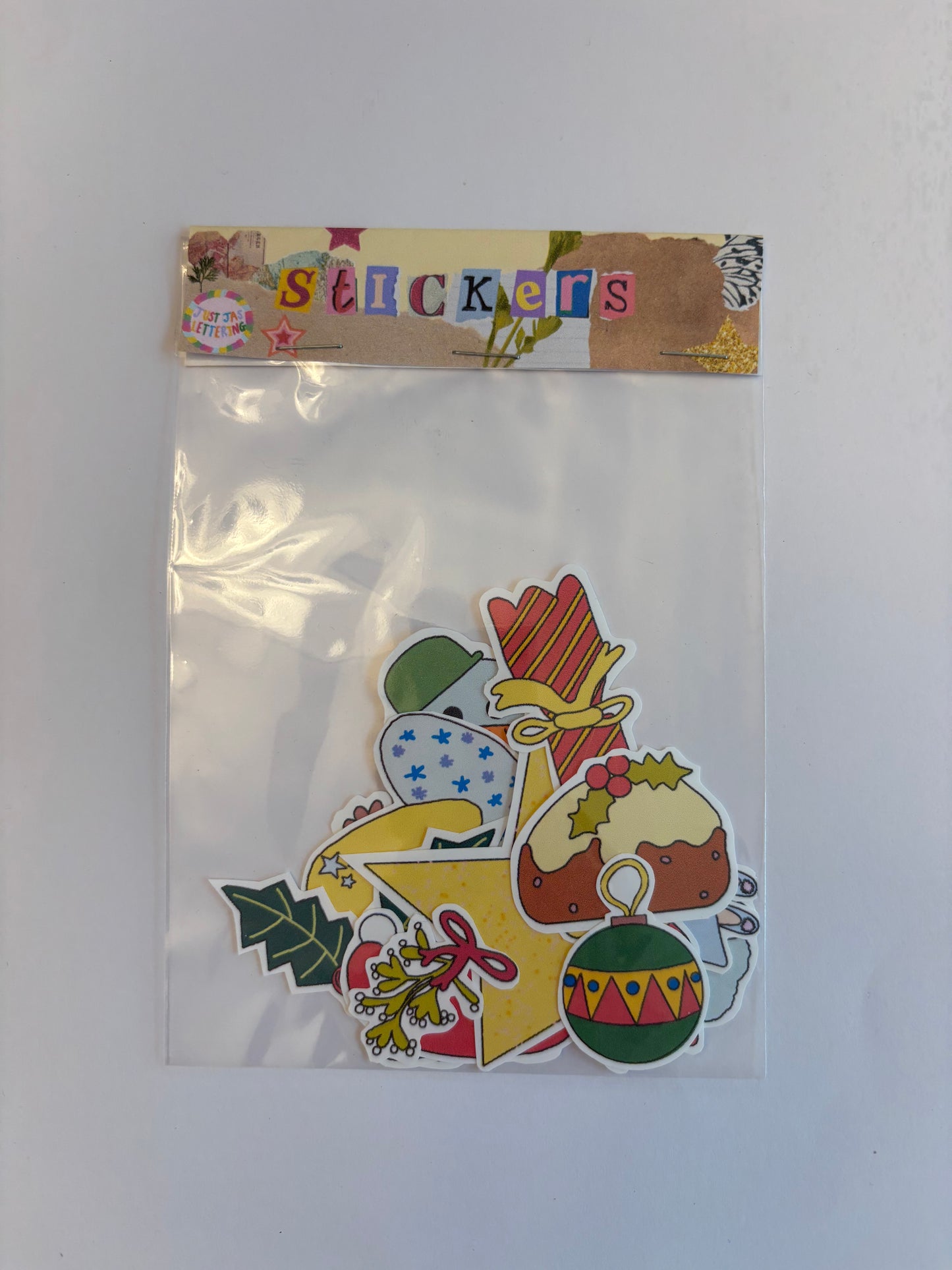Christmas themed stickers