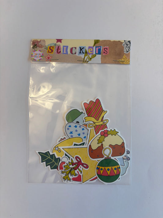 Christmas themed stickers