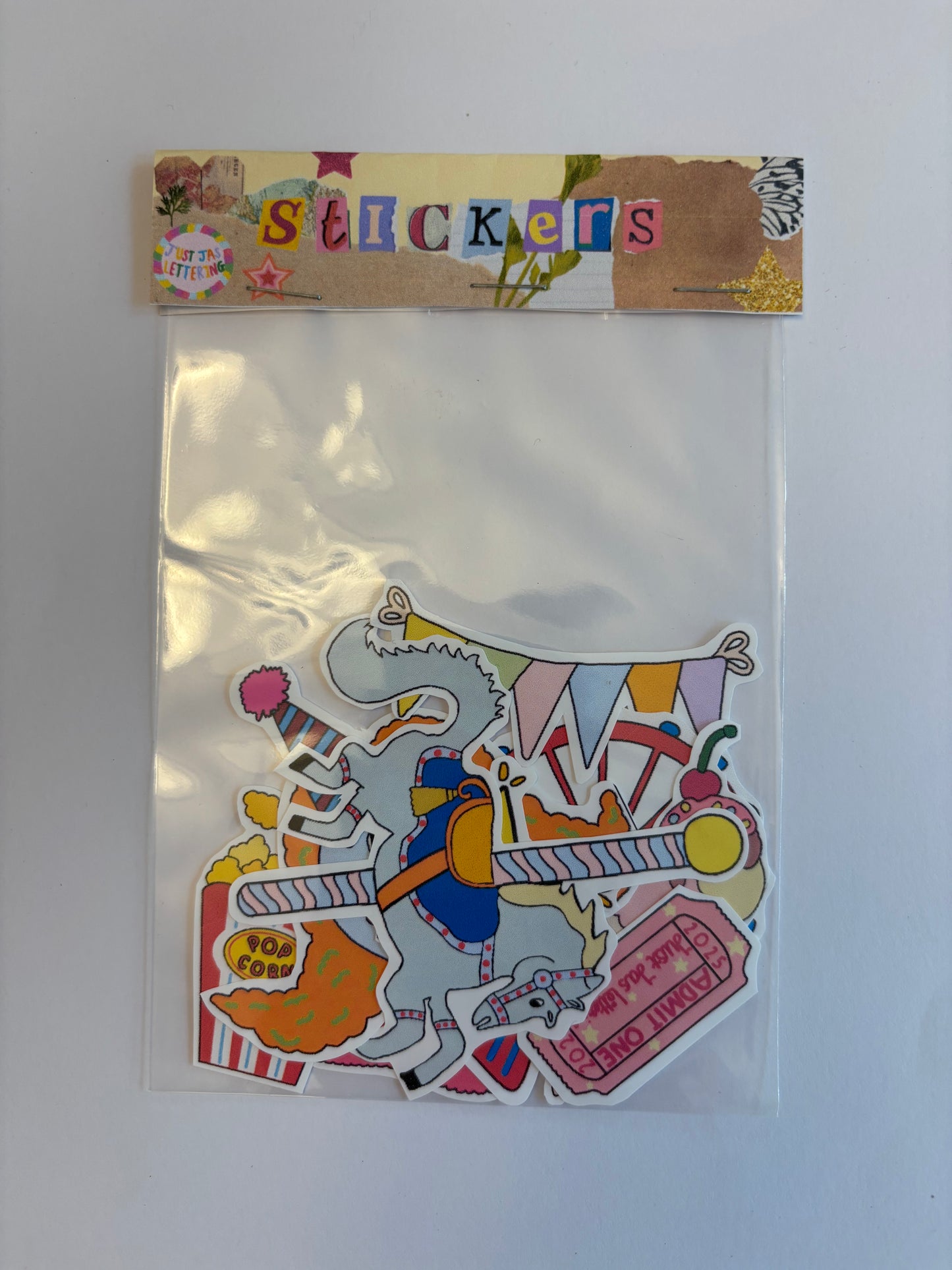 Fairground theme stickers
