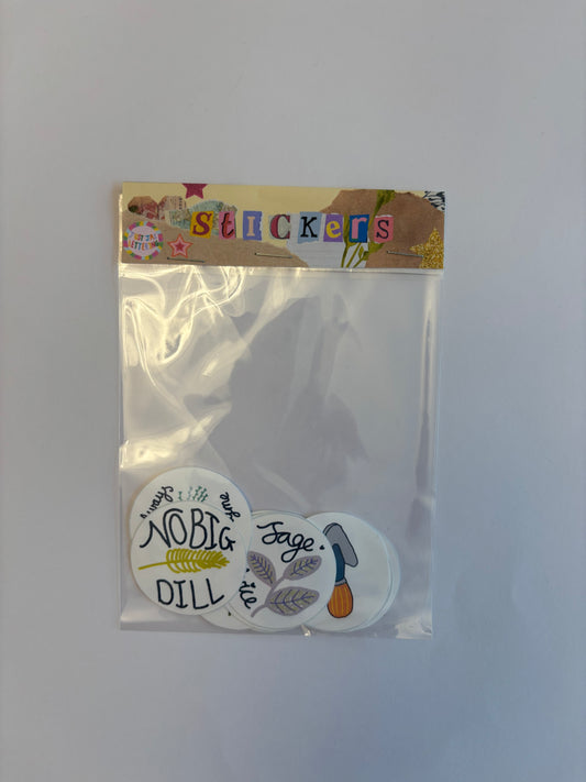 Garden theme stickers