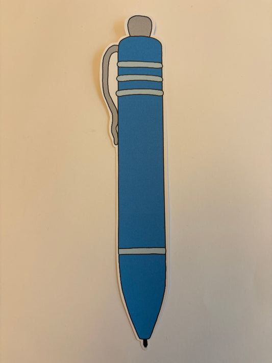 Giant pen bookmark