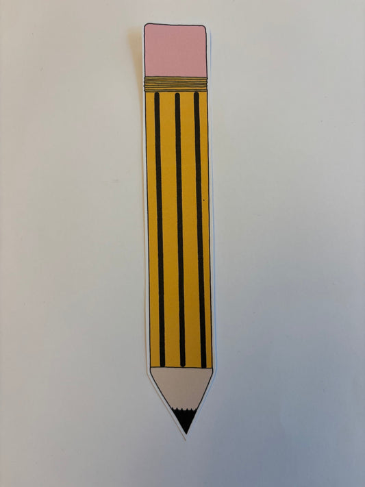 Giant pencil bookmark