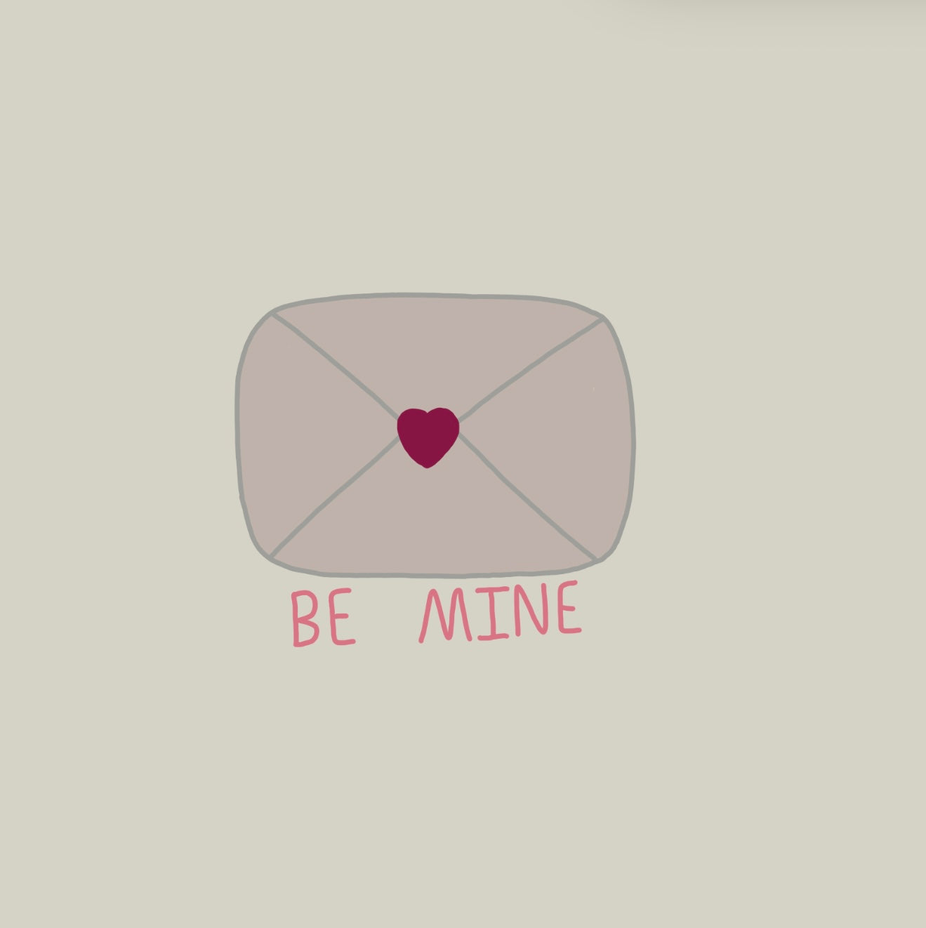 Be Mine Valentines Card