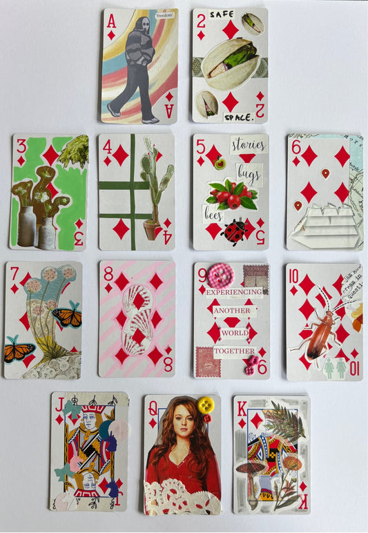 Playing card A4 print- Diamonds