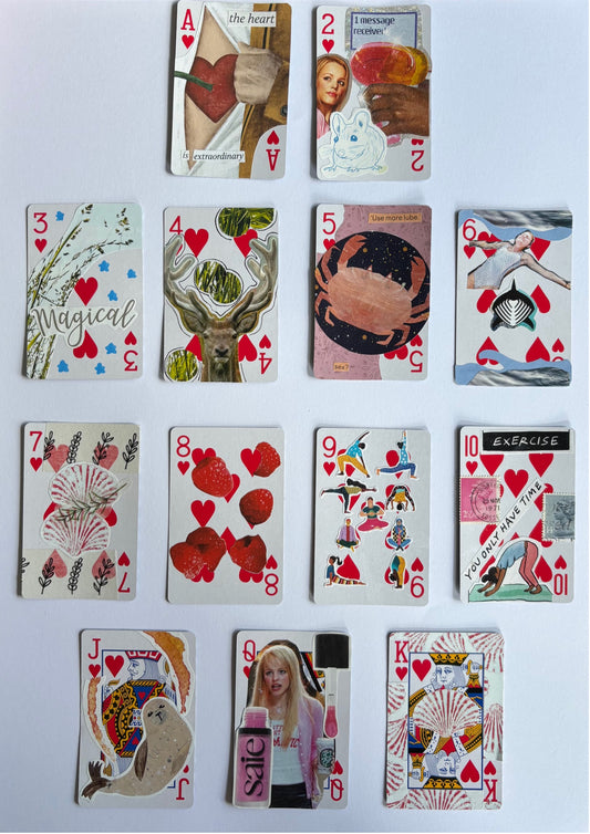 Playing card A4 print- Hearts